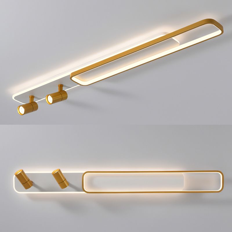 Modern Minimalist Style Linear LED Flush Mount Spotlight Acrylic Flush Ceiling Light