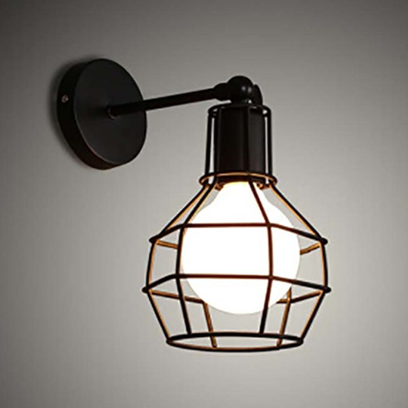 Metallic 1-Light Wall Lamp Modern Wall Vanity Lights for Washroom