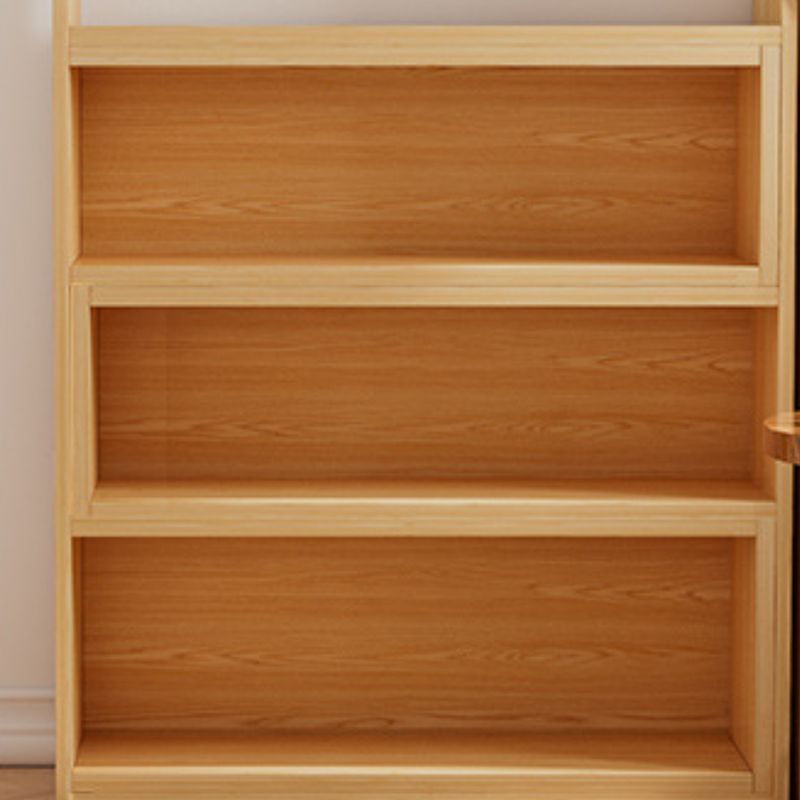 Engineered Wood Standard Bookcase Scandinavian Closed Back Bookshelf