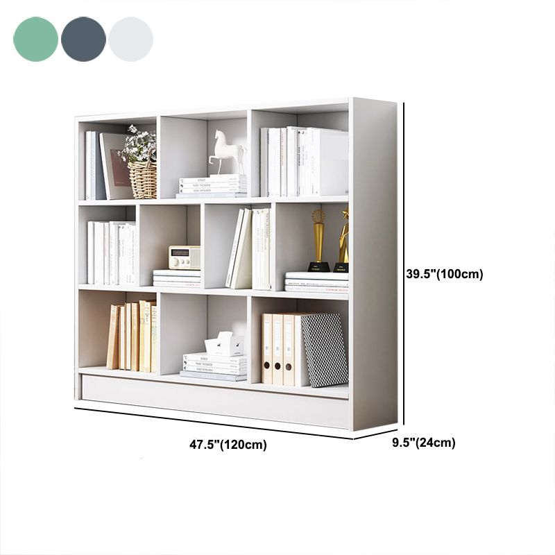 Contemporary Wooden Shelf Bookcase Cube Bookshelf for Study Room
