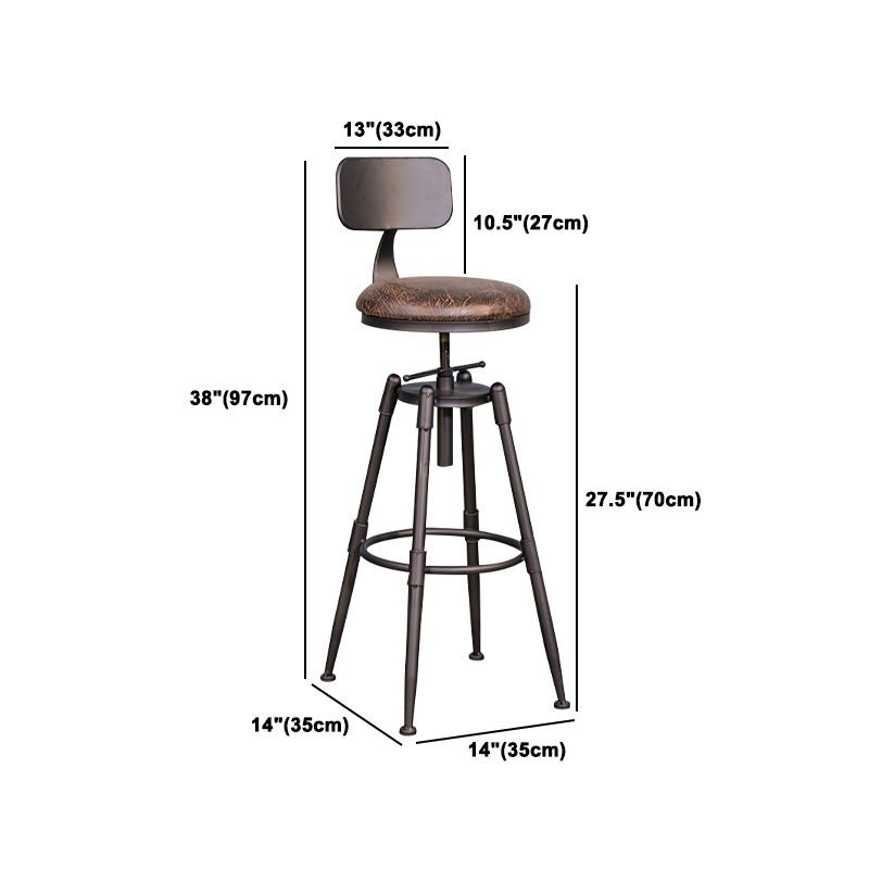 Industrial Solid Wood Bar Table Set 1/5/9 Pieces Counter Table with High Stools