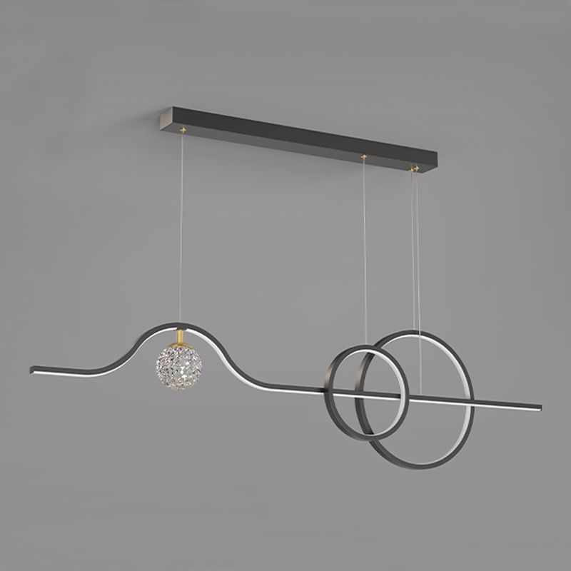 Apparecchi di illuminazione dell'isola lineare Modern Style Metal Kitchen Candant Lights