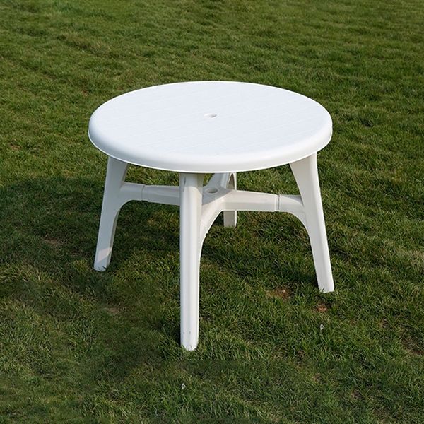 Modern Geometric Waterproof Courtyard Table Plastic Outdoor Table