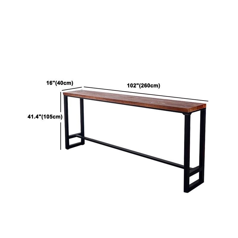 Industrial 1/2/6/11 Pieces Bar Stool and Table Set Rectangle Wood Counter Height Set