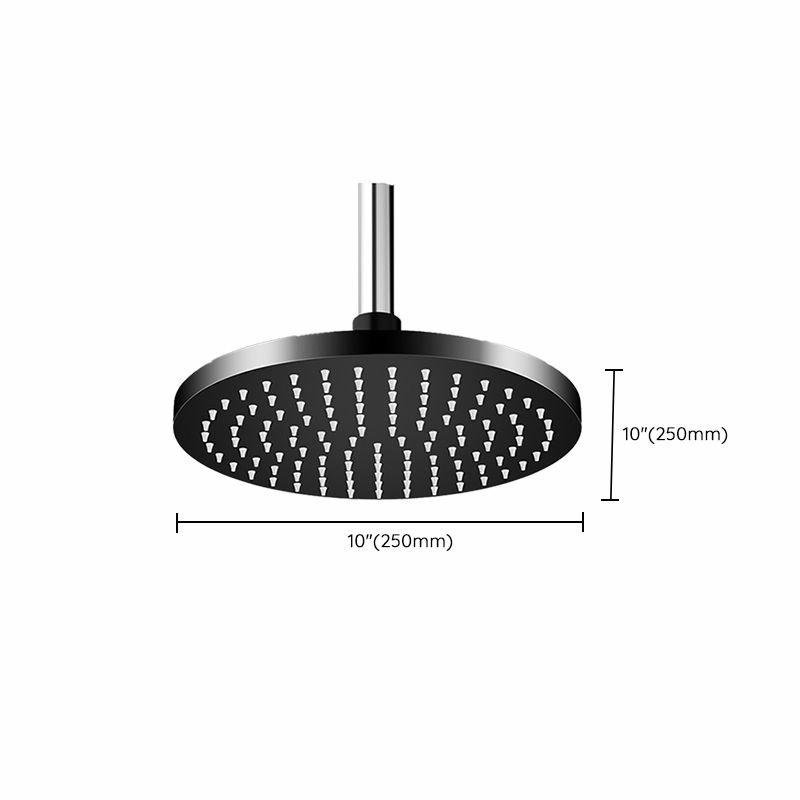 Contemporary Shower Head Combo Fixed Shower Head Stainless Steel Wall-Mount Shower Head
