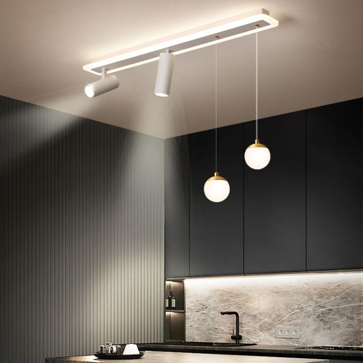 Éclairage linéaire à LED blanche Fixtures d'éclairage à ébullition moderne Lumière à ébullition