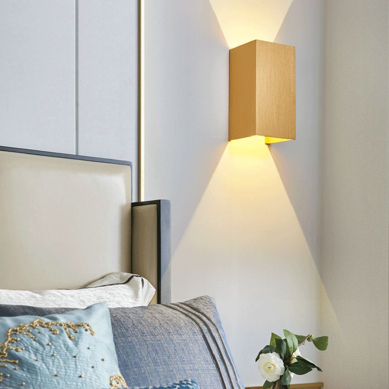 Quadratische Form Metallwand Licht moderner Stil 2 Leichter Wandhalterung Leuchte