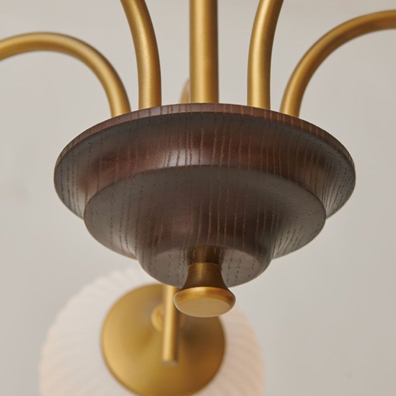 Luz de colgante de techo de lámpara geométrica Luces de lámpara de lámpara múltiple de estilo de metal moderno