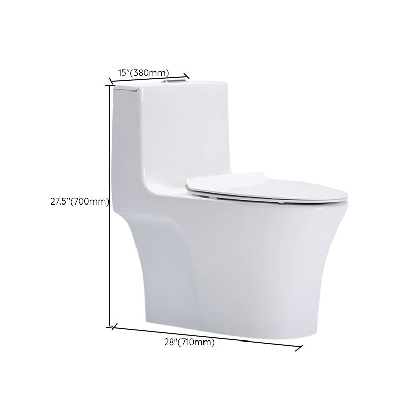 Traditional One-Piece Flush Toilet Floor Mount Urine Toilet for Bathroom