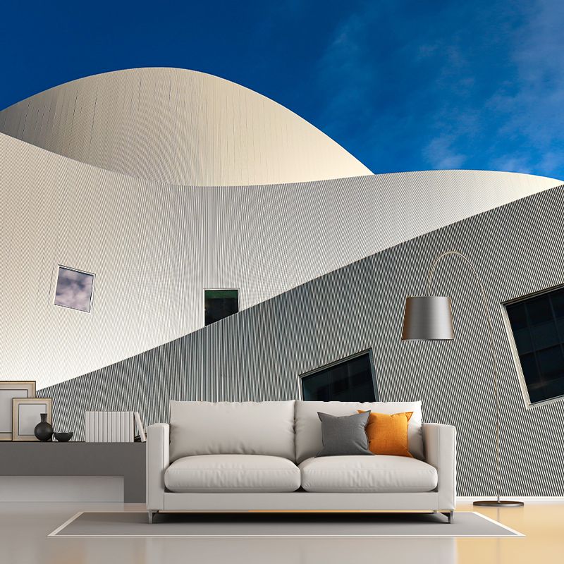 Wonderful Building Wall Mural Decal Eco-friendly Mural Wallpaper for Living Room