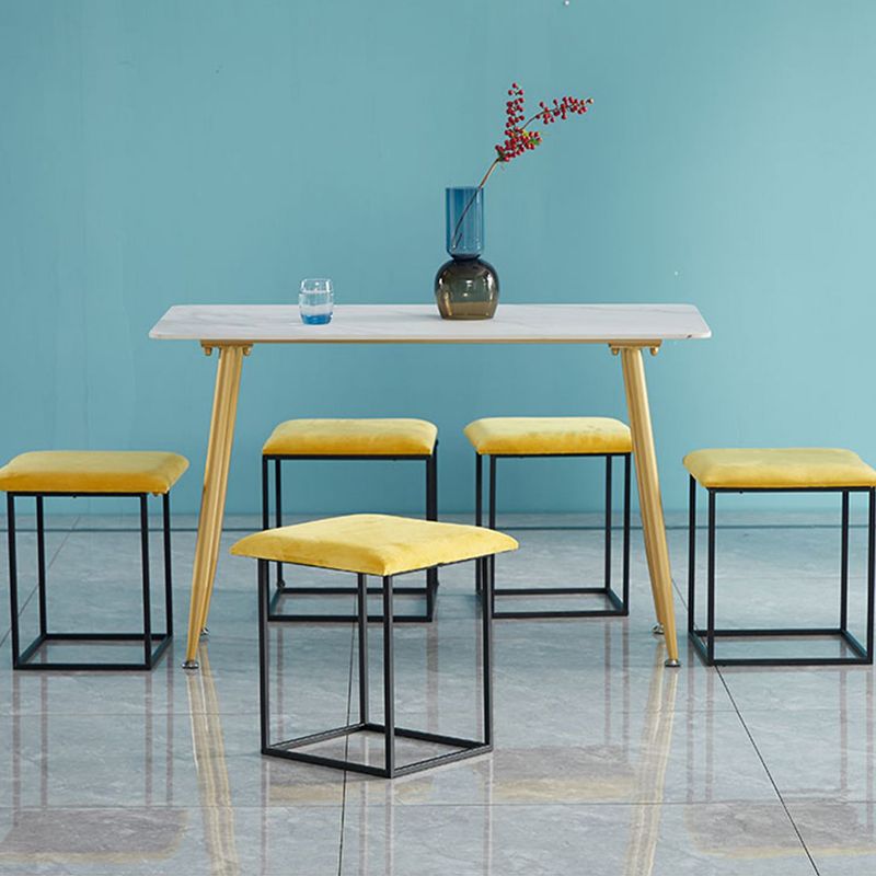 Modern Velvet Target Pouf Plain Square with Storage Stain Resistant Storage Ottoman