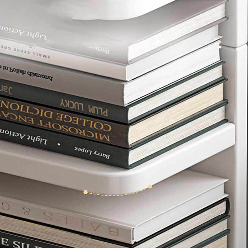 Modern Geometric Book Shelf with Rectangular Shelves Wood Bookcase