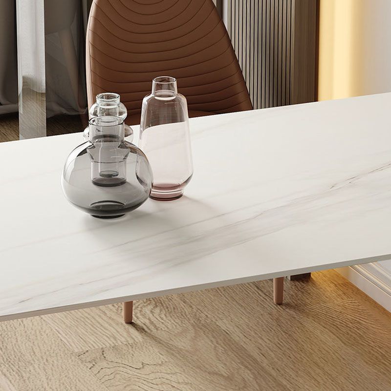 Stone Dining Room Collection Contemporary Double Pedestal Dining Table for Home