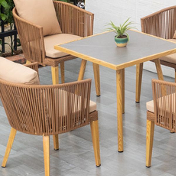 1/4/5 Pieces Dining Table Set Boho Dining Set with Water Resistant