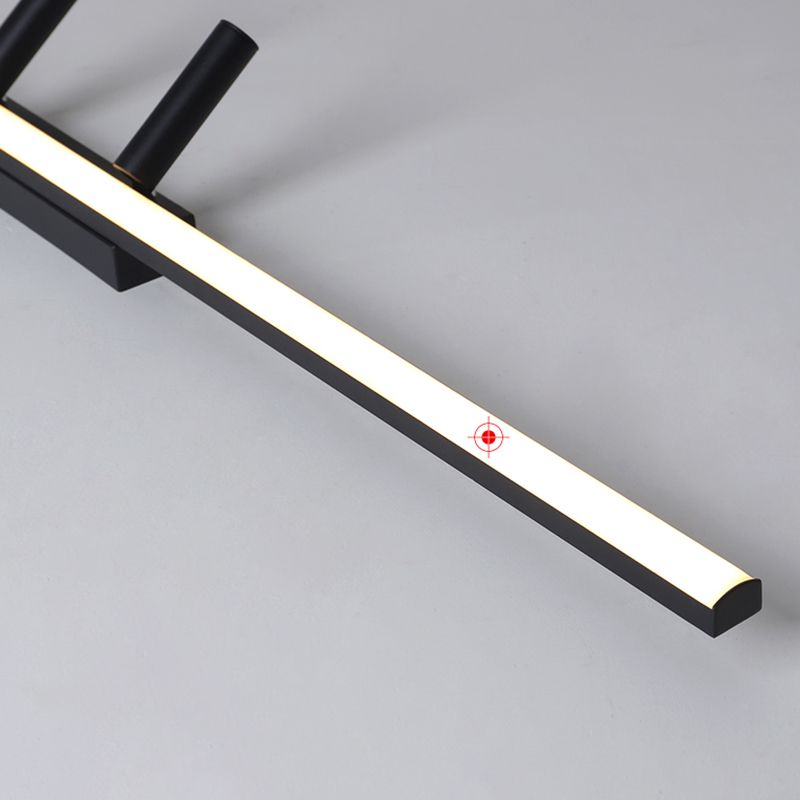 Éclairage encastré semi-LED moderne à 2 lumières pour porche, éclairage linéaire, style concis