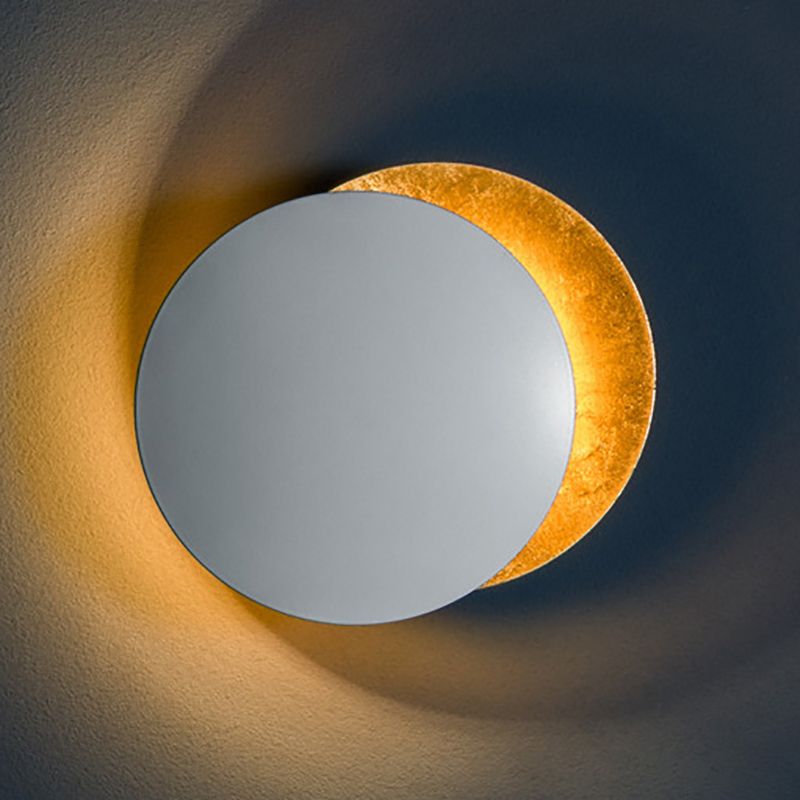 Postmodern Wall Mount Lighting Fixture Minimalist Metallic LED Wall Sconce