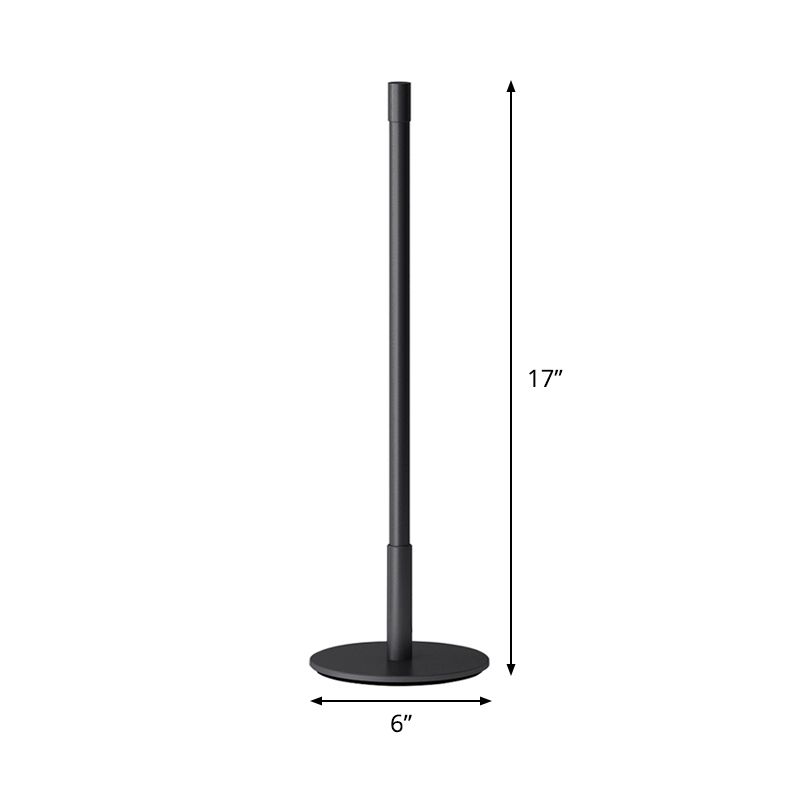 Luce notturna a LED plug-in Luce a LED Simple Creative comodino creativo lampada da tavolo in nero, calda/bianca