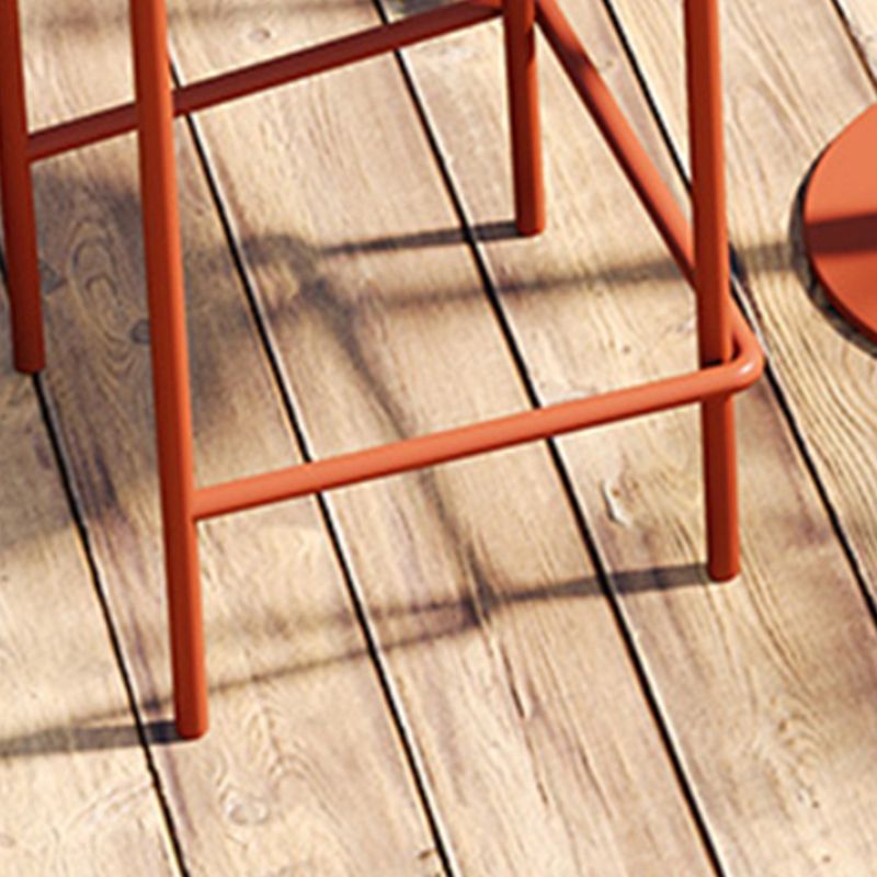 Industrial Low Back Counter Stool Metal Counter Stools for Home Use