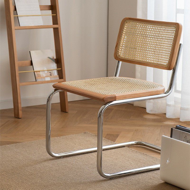 Industrial Style Open Rücken Essneitenstuhl Metall Armless Ess -Seitenstühle für Zuhause