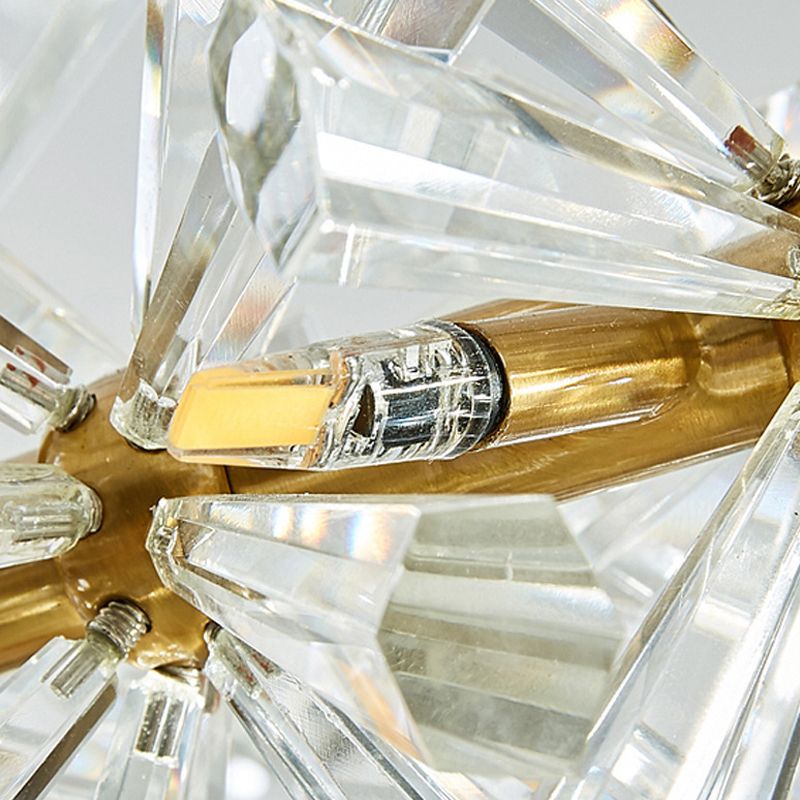 1 Circolo leggero Luci a sospensione Luci a sospensione Crystal Crystal Apparecchiatura in oro