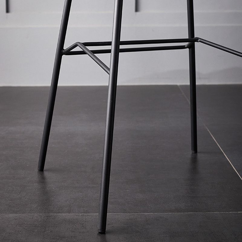 Modern Style Bar-stool Bucket Seat Counter Bar Stool with Metal Legs for Home