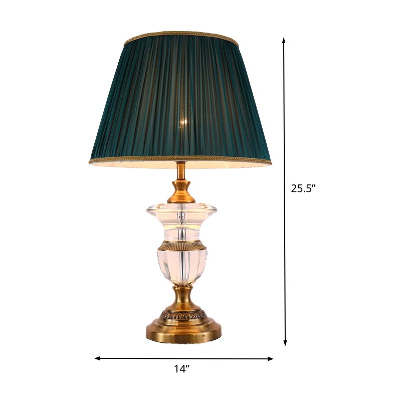 1 hoofd potvorm nachtkastje lamp modernistische handgesneden kristallen leeslicht in zwart