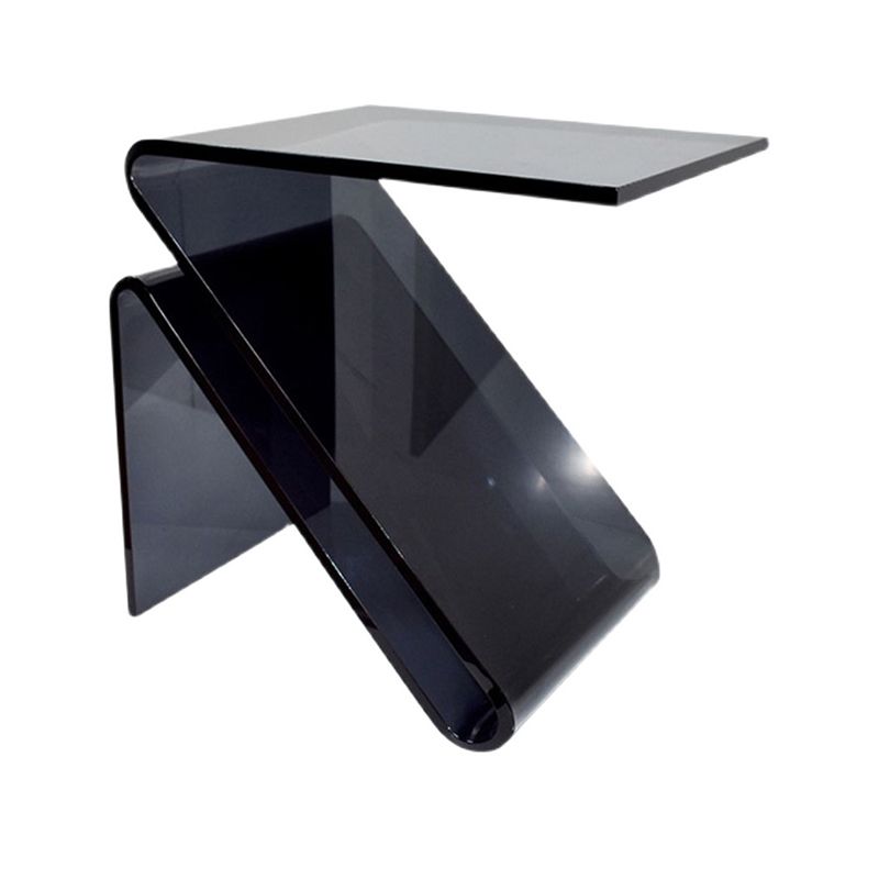 Ultra-Modern Side Table Acrylic Pedestal Accent Side Table for Bedroom