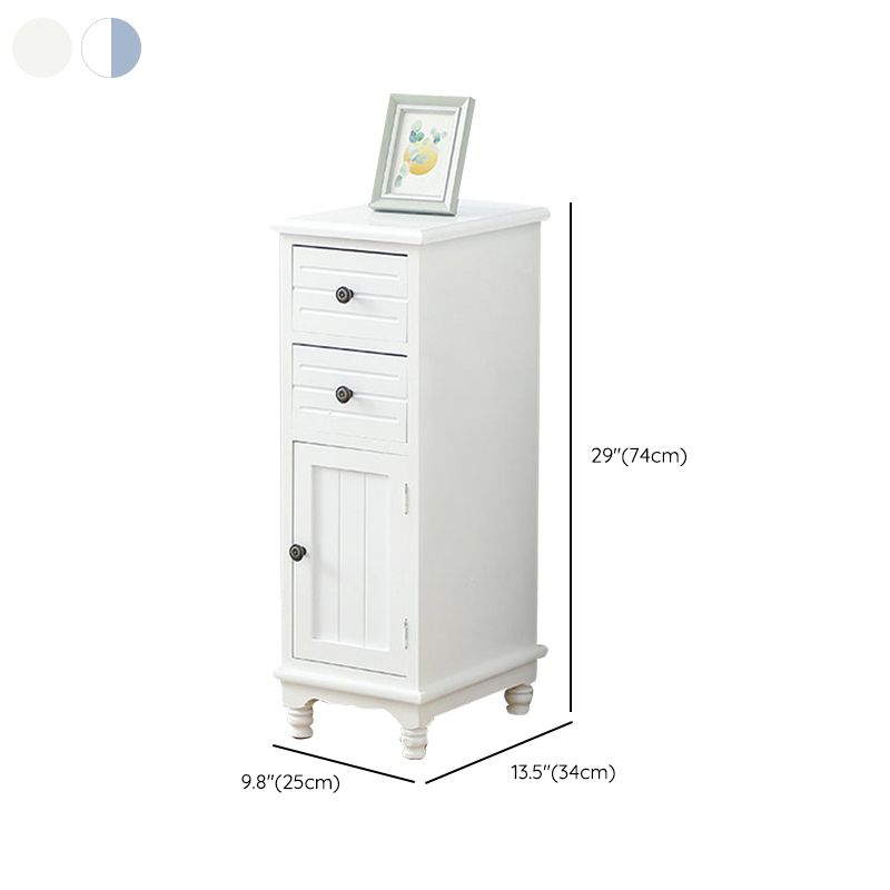 Nautical Vertical Solid Wood Storage Chest Bedroom Chest with Drawers