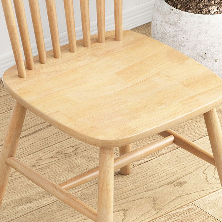 Silla contemporánea comedor silla sin brazos con patas de madera para cocina