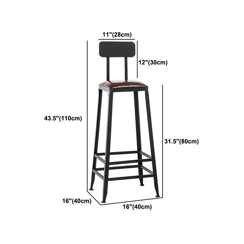 Industrial Rectangular Bar Pub Table Set 1/5 Pcs Solid Wood Top Bar Table with Iron Stools