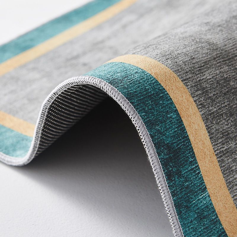 Contemporary Rug Abstract Pattern Creative Area Rug Polyester Anti-Slip Rug for Home Decor