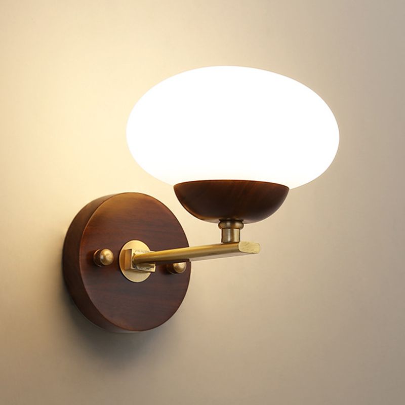 Unique Shape Wall Light Fixture Modern Wood Wall Mounted Lighting for Dining Room