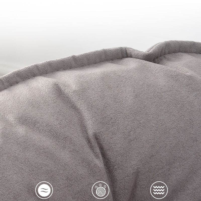 Suede Rocking Chair Contemporary Rocker Chair with Removable Cushions