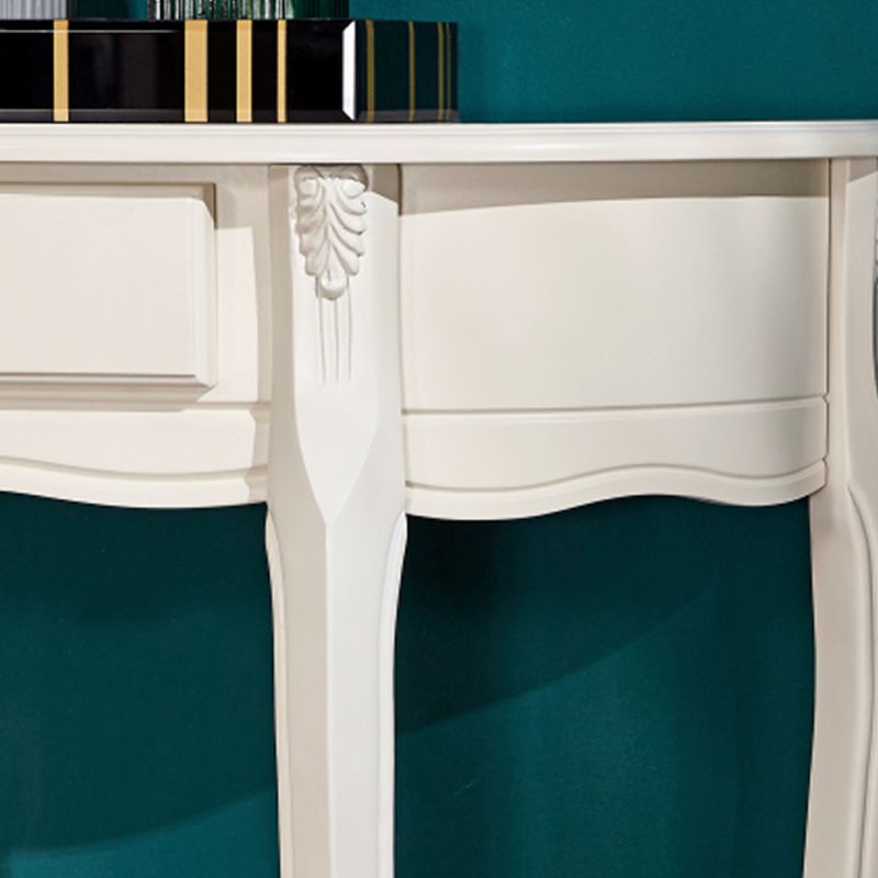 Freeform Console Table Wood Console Table with Single Drawer