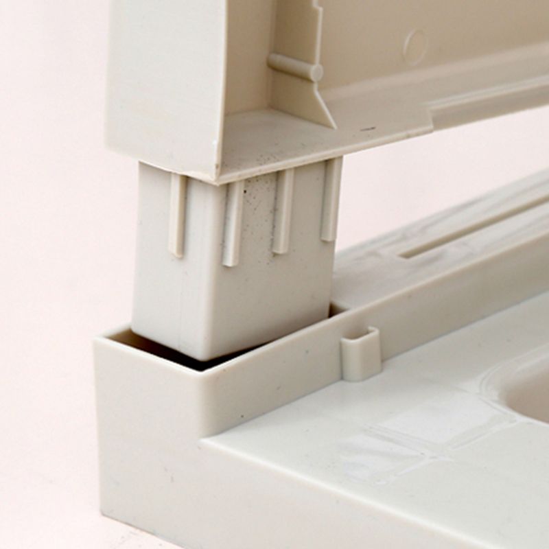 Modern White Cabinet with 6 Drawers Plastic Storage Cabinet for Bedroom