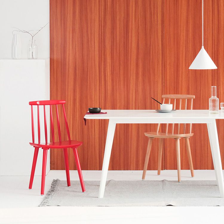 Silla moderna de comedor sillas sin brazos con patas de madera para cocina