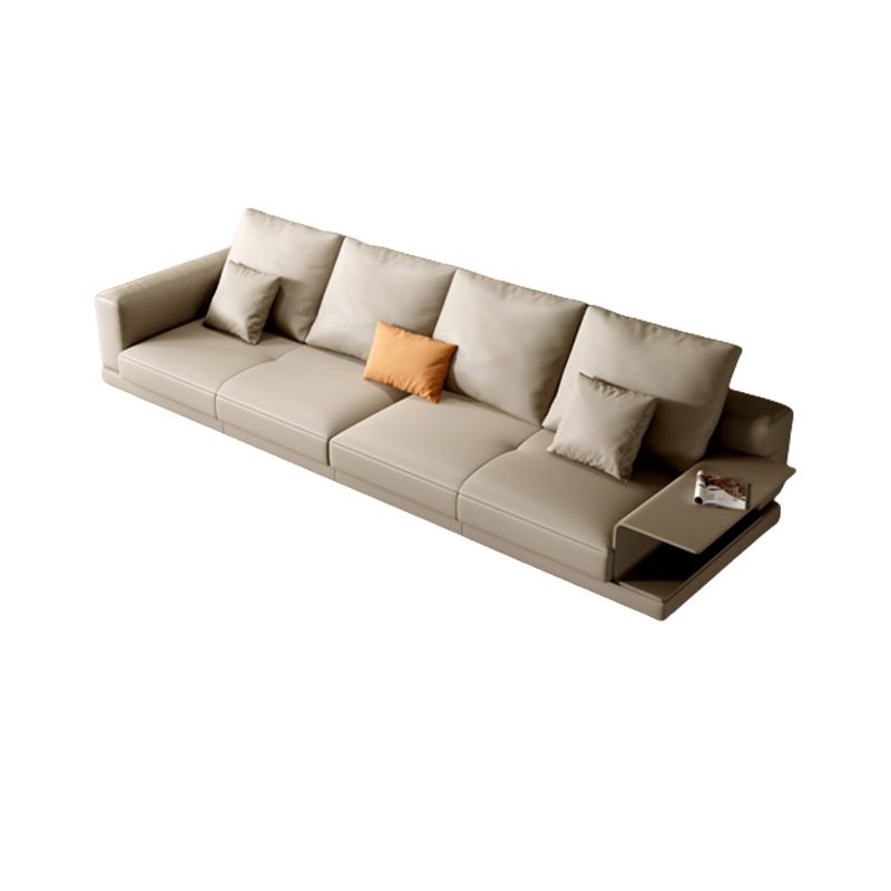 Modernistic Seating with Four Leds Bonus Room Tuxedo Arm Loveseat