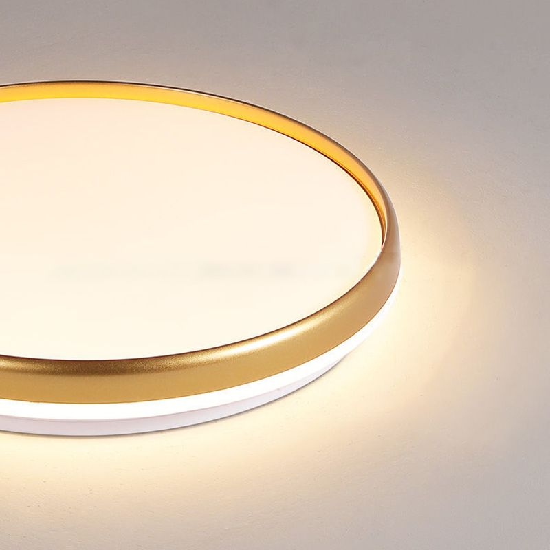 Round Led Flush Mount Ceiling Light Modern Minimalist Macaron Style Living Room Bedroom Corridor Balcony Aisle Energy-saving Lighting