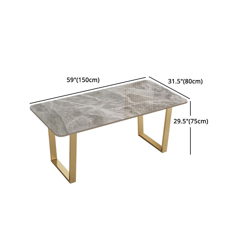 Glam Sintered Stone Dining Table Set 1/2/5/7 Pieces Dining Set for Home Use