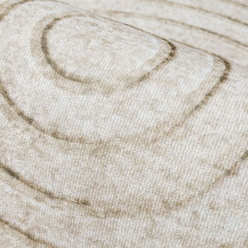 Polyster Rectangle Carpet Striped Printed Living Room Area Rug Non-Slip Backing Carpet