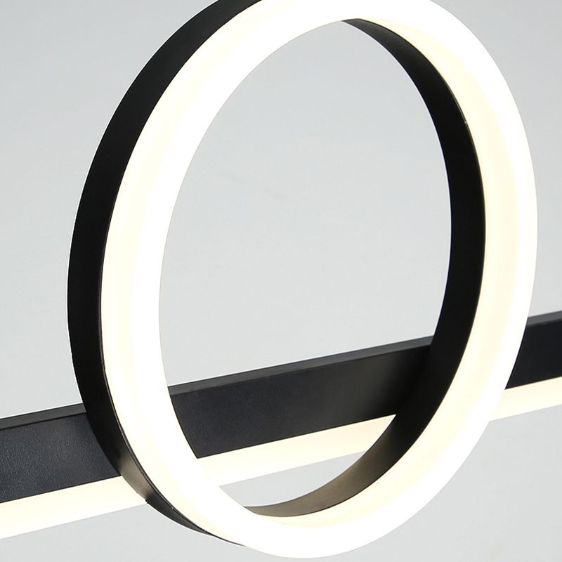 3 Light Linear Island Lights Contemporary Metal Island Lighting Fixture