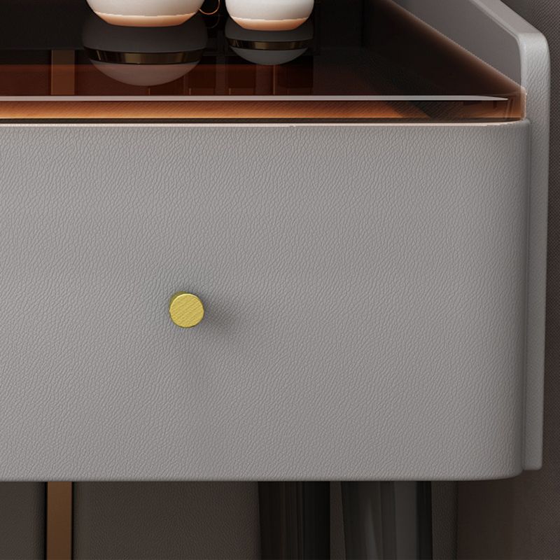 Contemporary Vanity Tables with Drawers, Glass Top Vanity Dressing Table