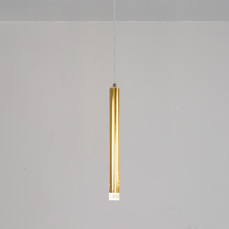 Minimalisme LED cylindrique Light Light moderne style Long Strip Éclairage de bande avec abat-jour en cristal