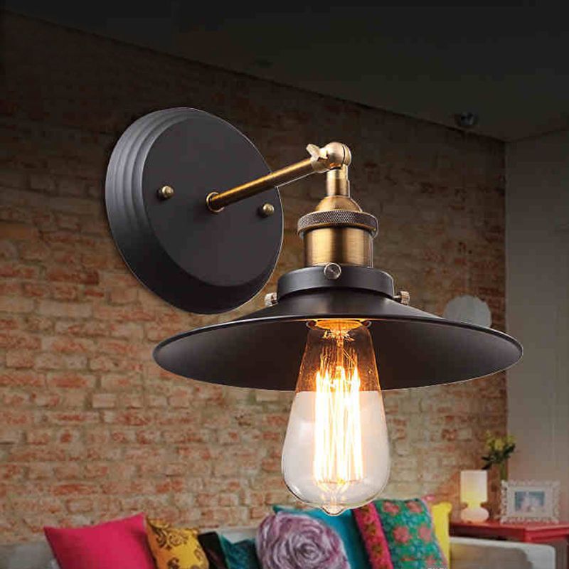 Industriekegel Wandleuchte Metallische Wandleuchten für Wohnzimmer