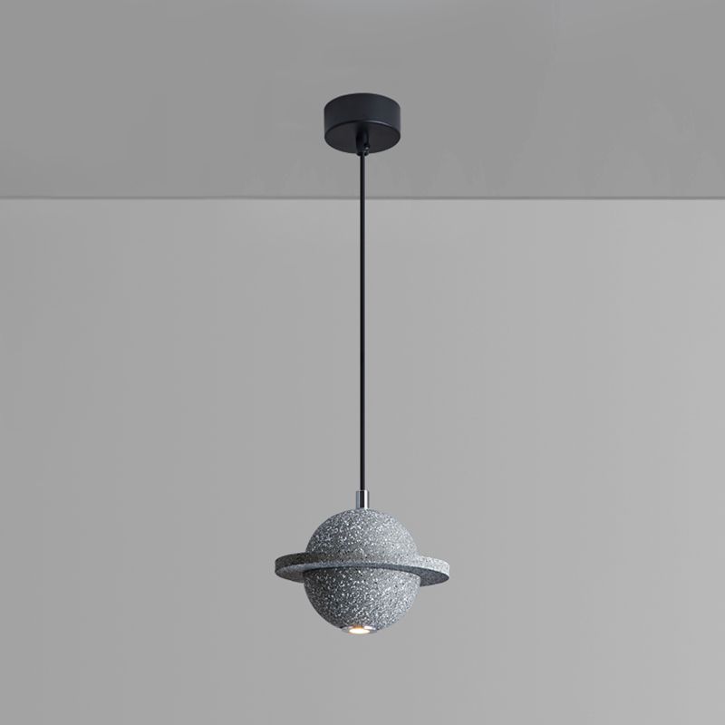Modern Style Spherical Shape Pendant Lighting Stone Pendant Light for Bedroom