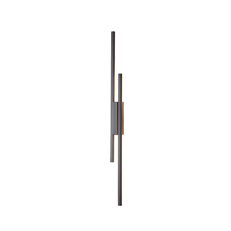 Modernism 2-Light Golden/Black Wall Mounted Sconce LED Linear Wall Light