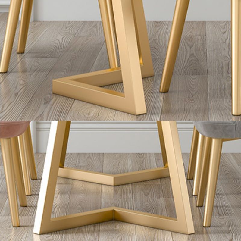 Traditional Luxury Rectangle Dining Table Stone Dining Site Table for Home