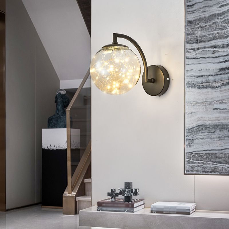 Light Luxury Metal Wall Light Nordic Style Led Wall Lamp for Living Room