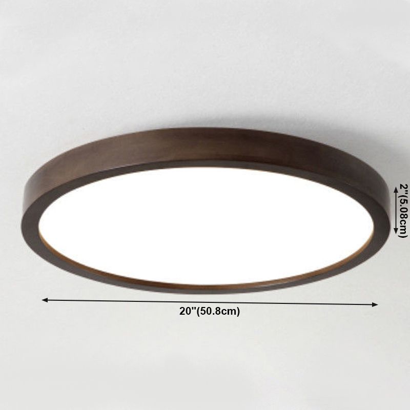 Geometría de la lámpara de techo LED de la lámpara de madera moderna 1 Monte de descarga de luz para el dormitorio de restaurante