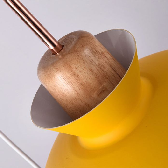 Aluminum Macaroon Hanging Light Contemporary Style Mini Suspension Lighting Fixture for Bedroom Kitchen